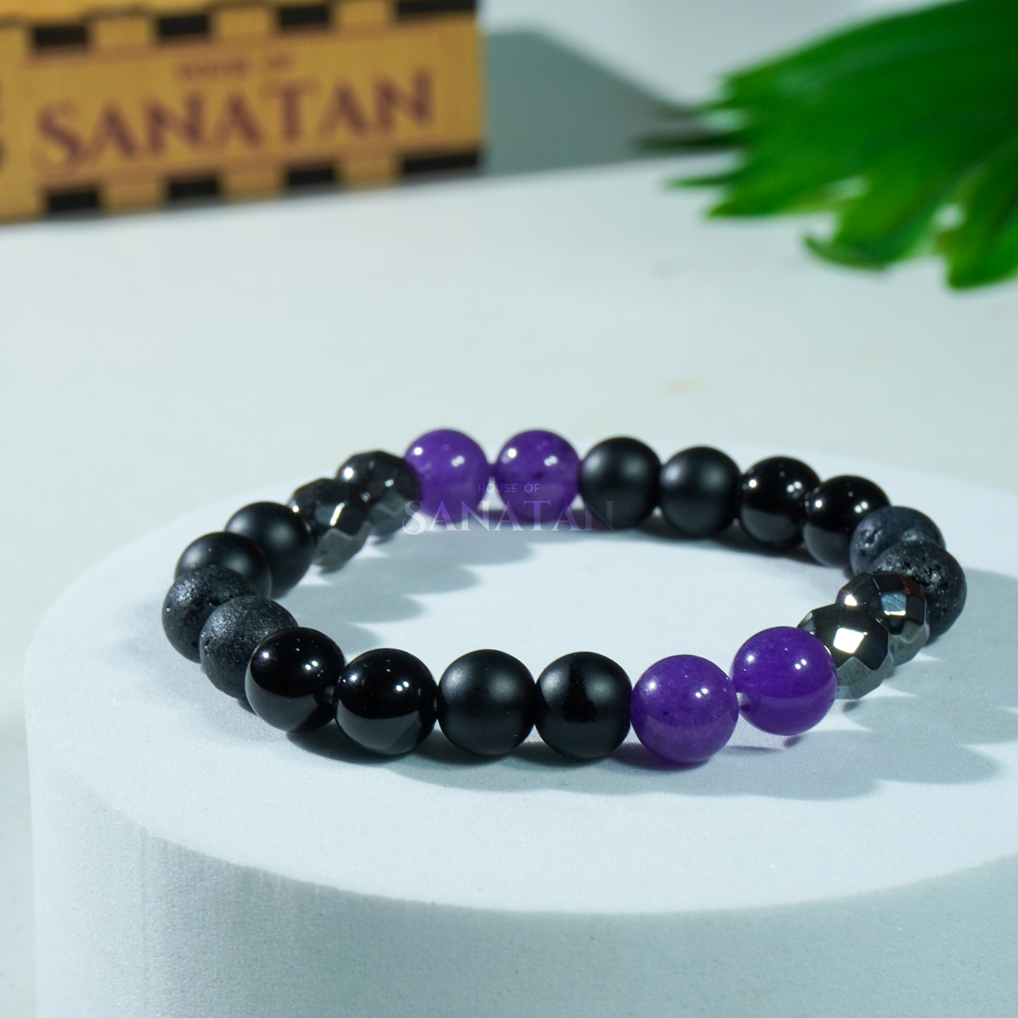 Shani (Saturn) Planet Multi Crystal Bracelet