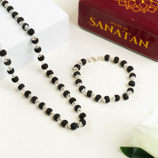 Karungali Mala + Bracelet Combo - House of Sanatan