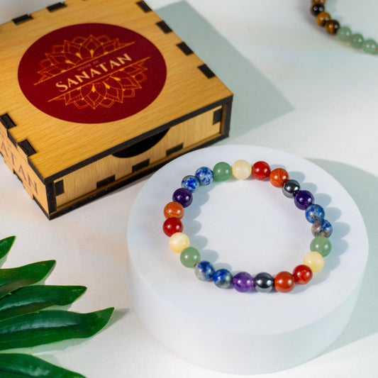 7 Chakra Bracelet - Stone of Wealth, Energy & Spiritual Balance