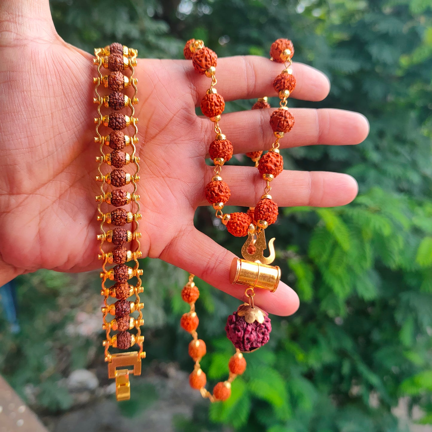 Rudrakasha Mala + Bracelet Combo - House of Sanatan