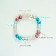 Shukra (Venus) Planet Multi Crystal Bracelet