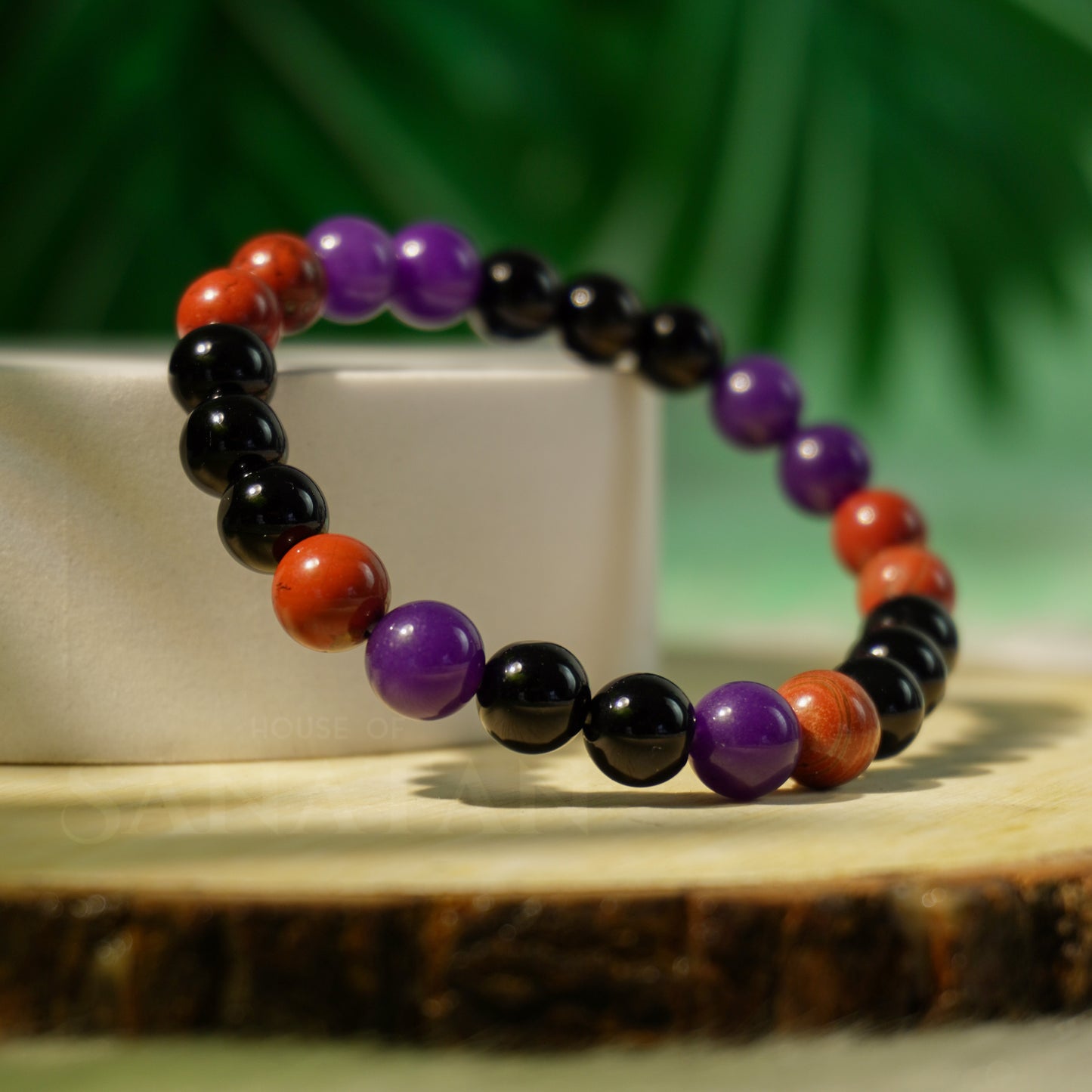 Kumbha (Aquarius) Rashi Multi Crystal Bracelet