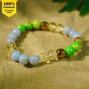 Dhanu (Sagittarius) Rashi Multi Crystal Bracelet