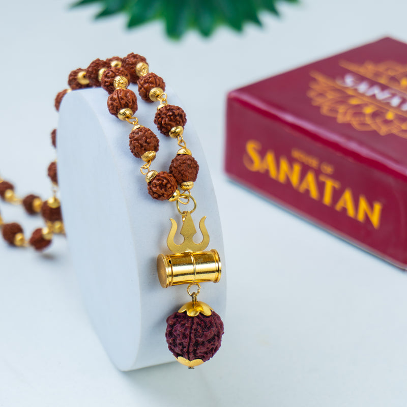 Rudrakasha Mala + Bracelet Combo - House of Sanatan