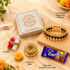 Premium Rakhi Hamper - Complete Rakhi & Puja Box