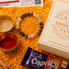 Premium Rakhi Hamper - Complete Rakhi & Puja Box