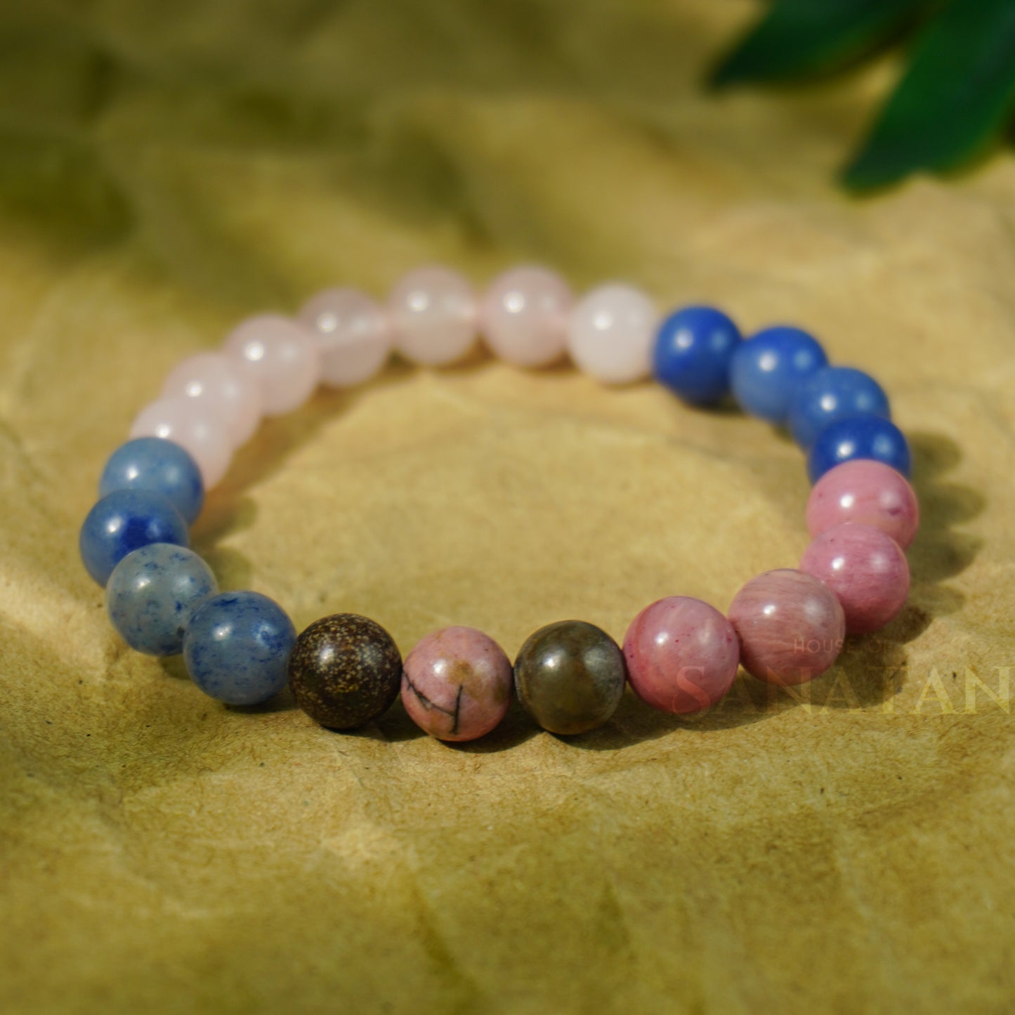 Vrishabha (Taurus) Rashi Multi Crystal Bracelet