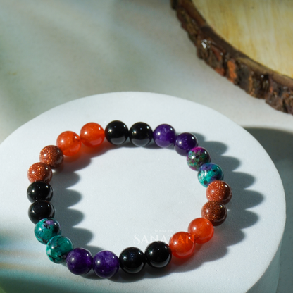 Surya (Sun) Planet Multi Crystal Bracelet