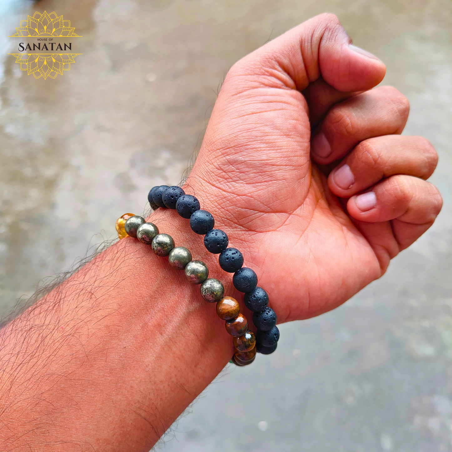 Health & Prosperity Combo (Money Attraction + 7 Chakra with Lava Bracelets)