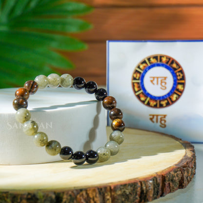 Rahu Planet Multi Crystal Bracelet