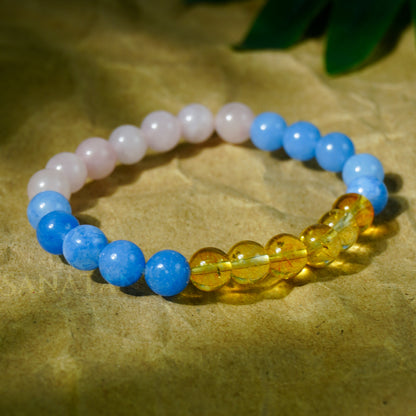 Mithuna (Gemini) Rashi Multi Crystal Bracelet