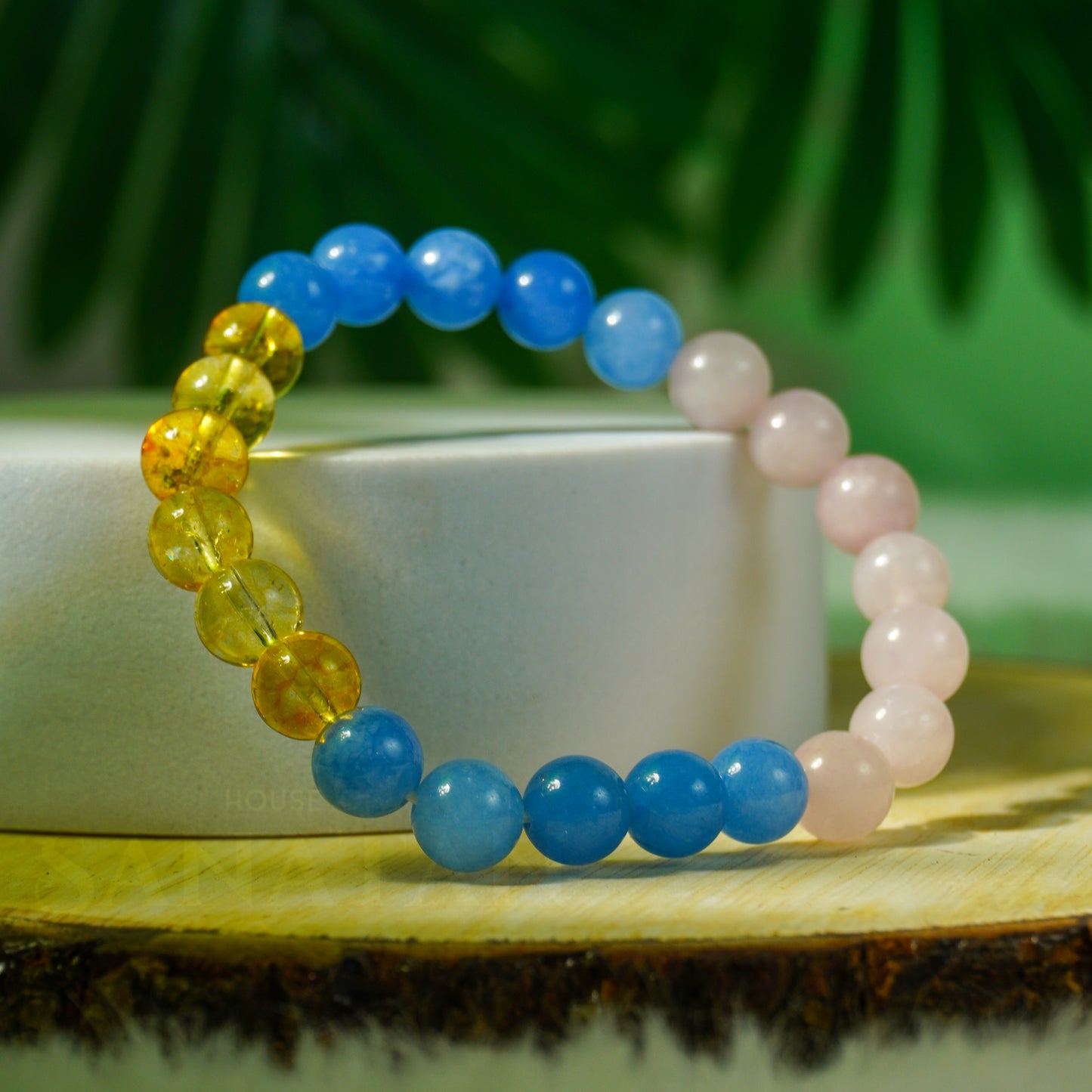 Mithuna (Gemini) Rashi Multi Crystal Bracelet