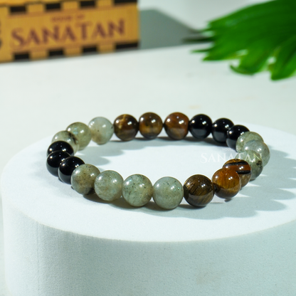 Rahu Planet Multi Crystal Bracelet