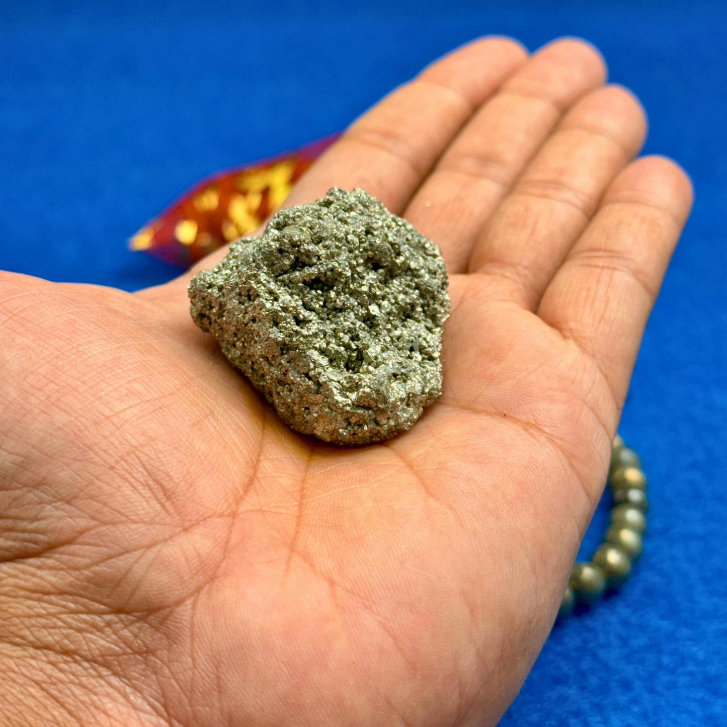 Pyrite Dhan Sampann Combo - Bracelet + RAW Pyrite Geode (Stone)