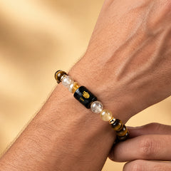 Leo (सिंह राशि) Zodiac Tiger Eye & Citrine Bracelet