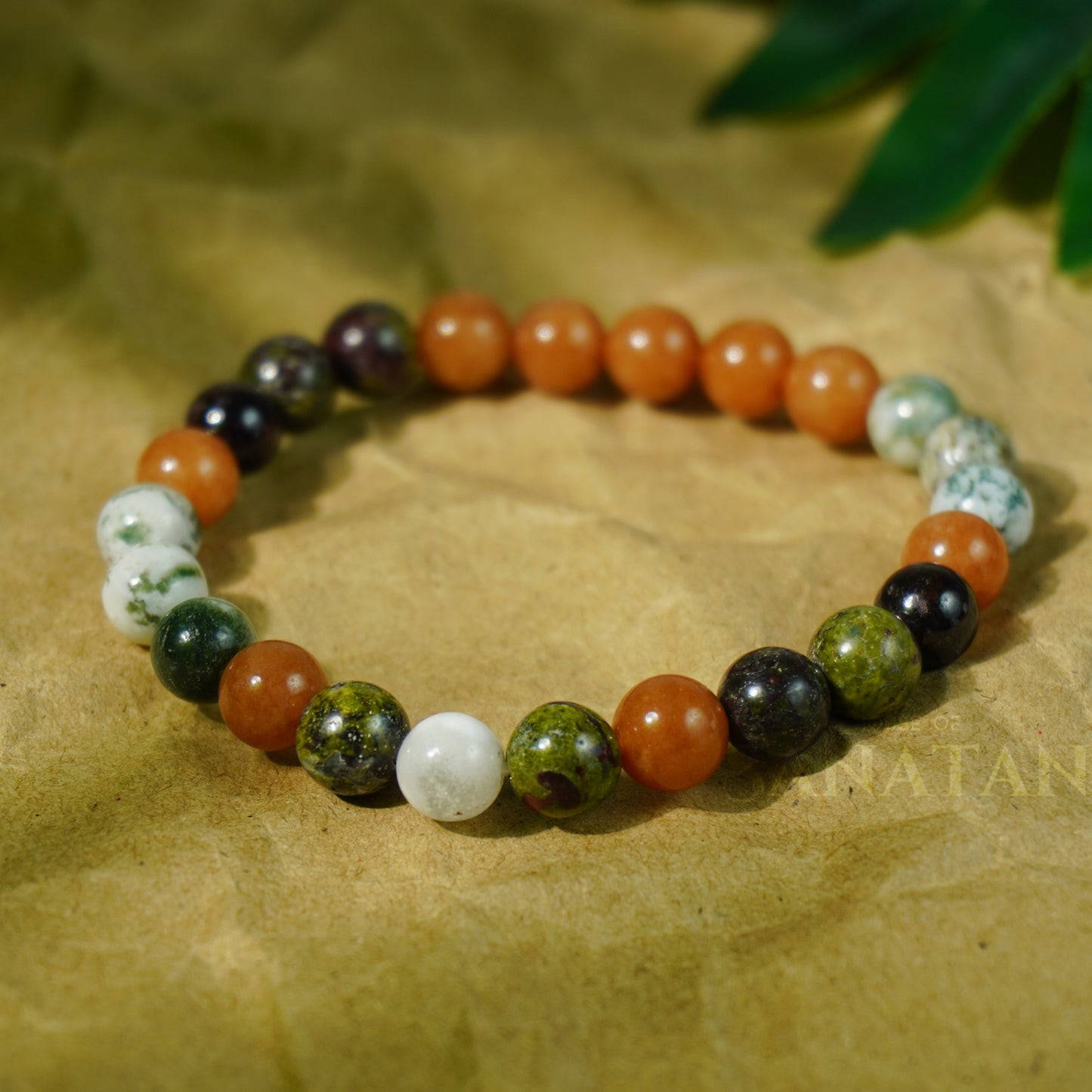 Simha (Leo) Rashi Multi Crystal Bracelet