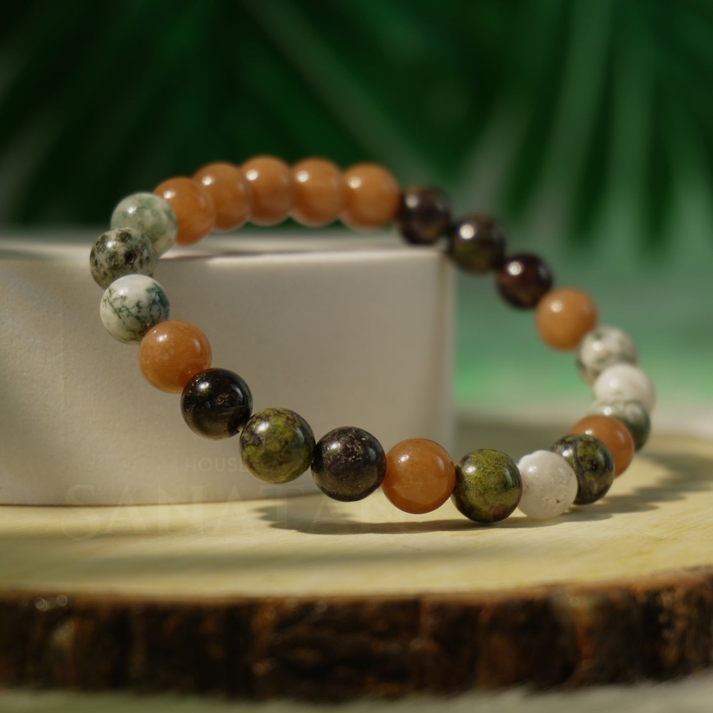 Simha (Leo) Rashi Multi Crystal Bracelet