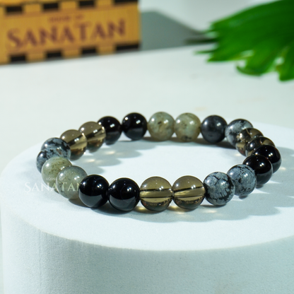 Ketu Planet Multi Crystal Bracelet