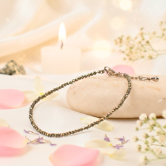 RAW Pyrite Anklet