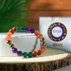 Mangal (Mars) Planet Multi Crystal Bracelet