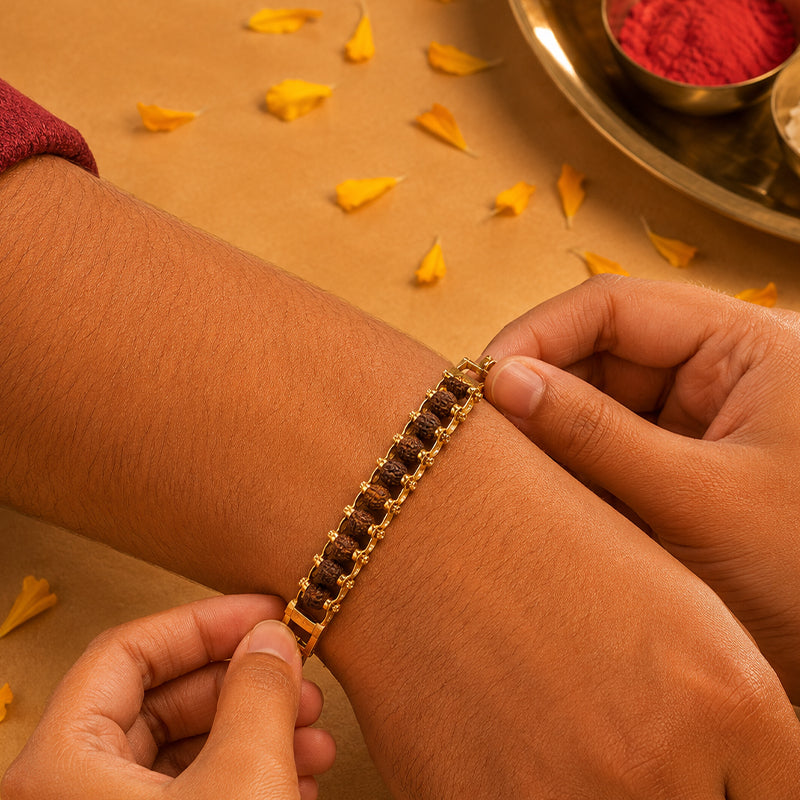 Premium Rakhi Hamper - Complete Rakhi & Puja Box