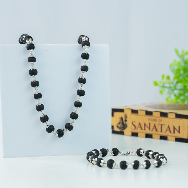 Karungali Mala + Bracelet Combo - House of Sanatan