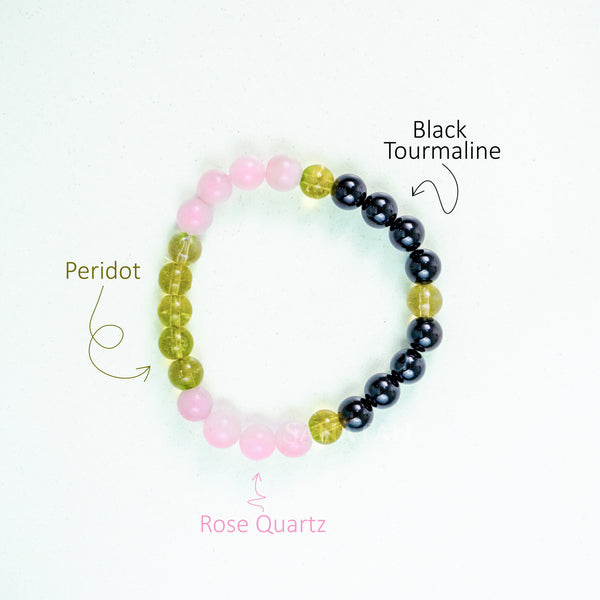 Tula (Libra) Rashi Multi Crystal Bracelet