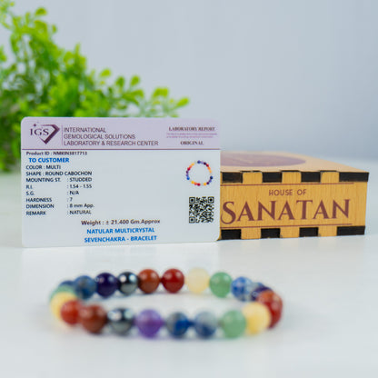 7 Chakra Bracelet - Stone of Wealth, Energy & Spiritual Balance