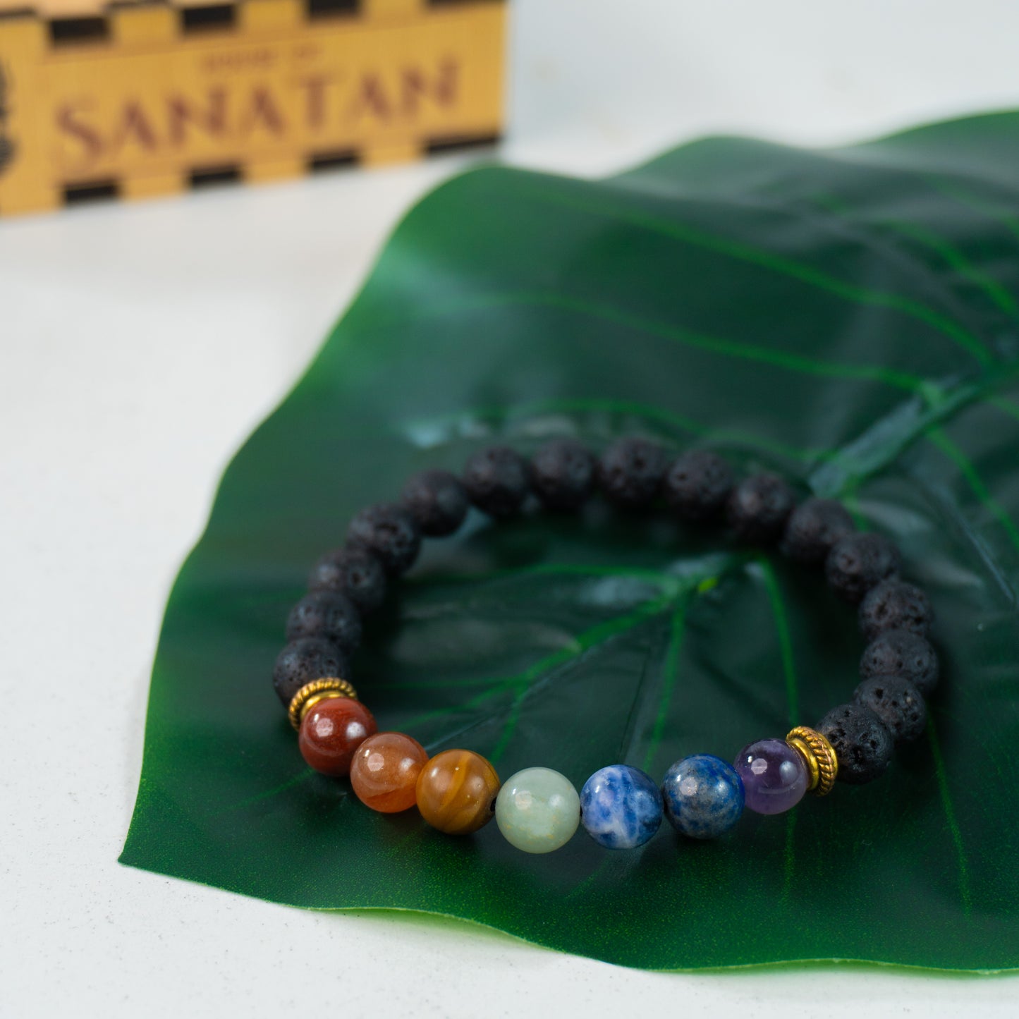 7 Chakra x Lava Stone Bracelet