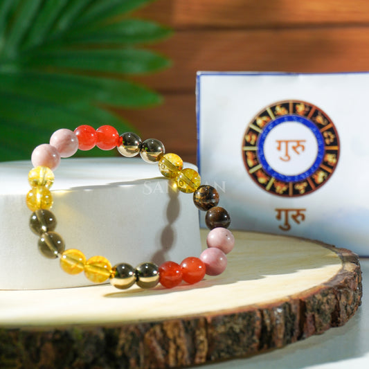 Guru (Jupiter) Planet Multi Crystal Bracelet