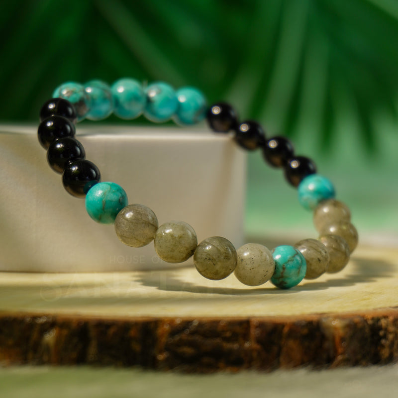 Vrischika (Scorpio) Rashi Multi Crystal Bracelet