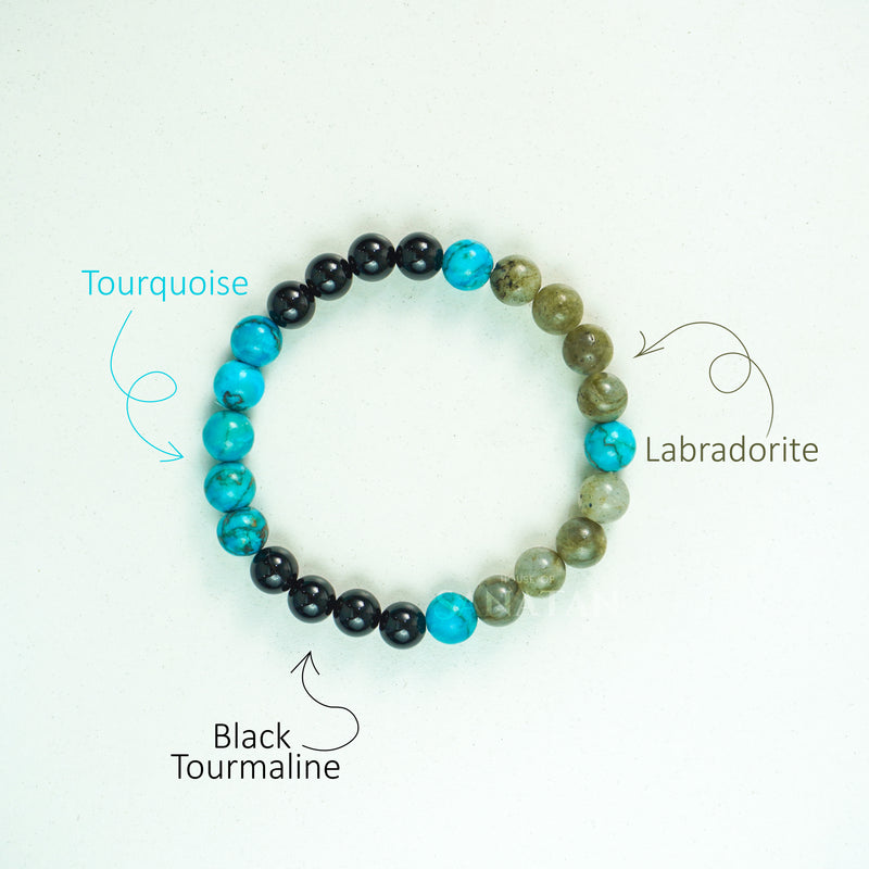 Vrischika (Scorpio) Rashi Multi Crystal Bracelet