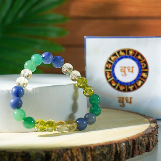 Budh (Mercury) Planet Multi Crystal Bracelet
