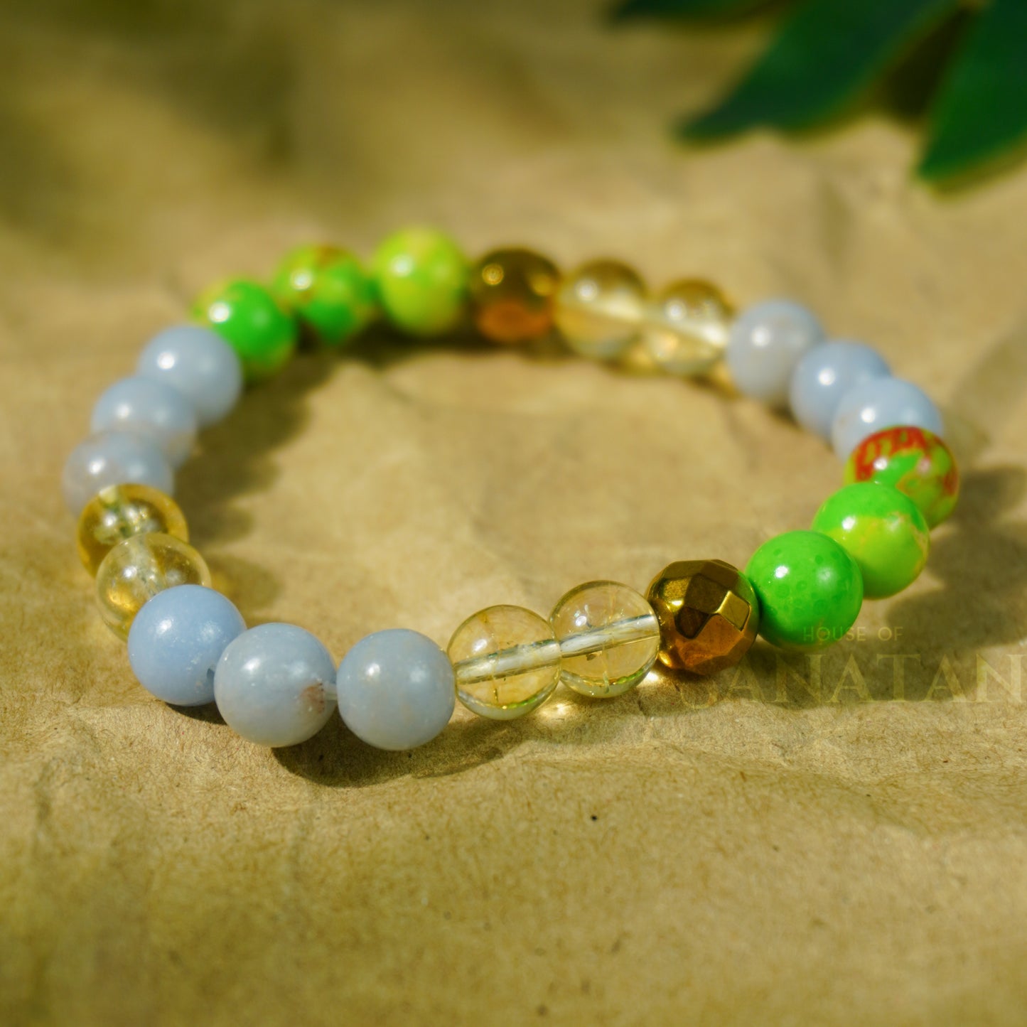 Dhanu (Sagittarius) Rashi Multi Crystal Bracelet