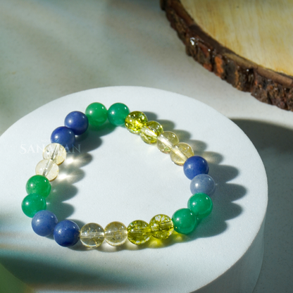 Budh (Mercury) Planet Multi Crystal Bracelet