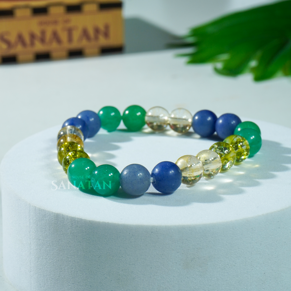Budh (Mercury) Planet Multi Crystal Bracelet