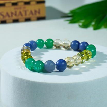 Budh (Mercury) Planet Multi Crystal Bracelet