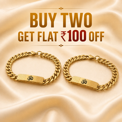 OM Chain Bracelet | 22K Gold Plated