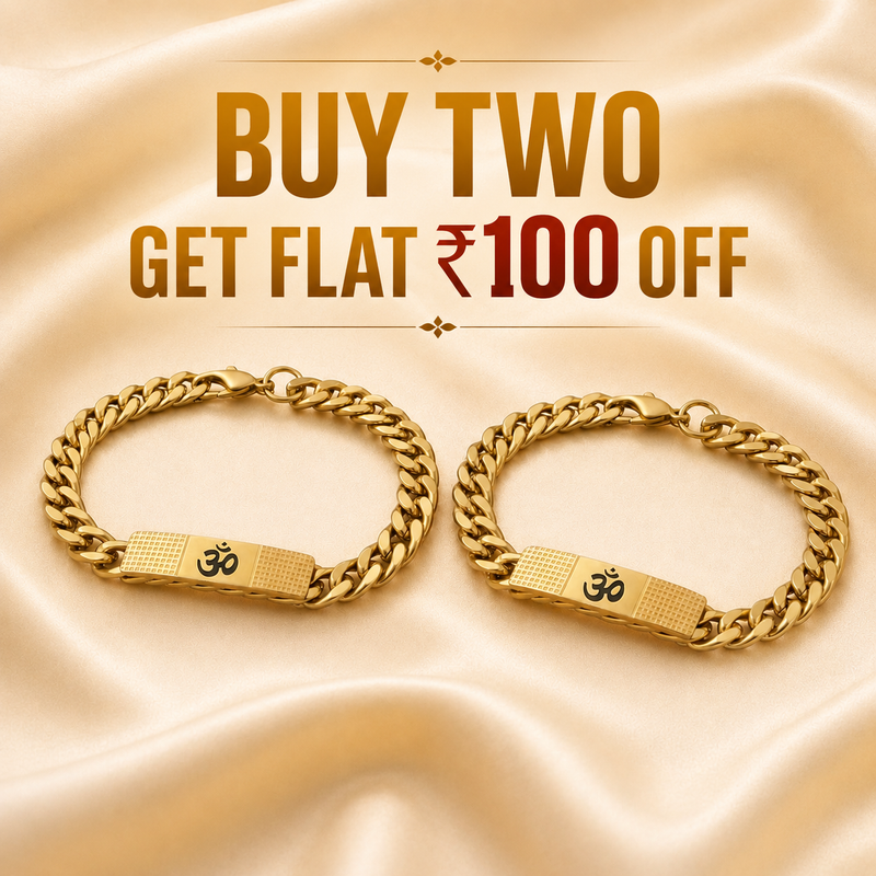 OM Chain Bracelet | 22K Gold Plated