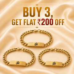 OM Chain Bracelet | 22K Gold Plated