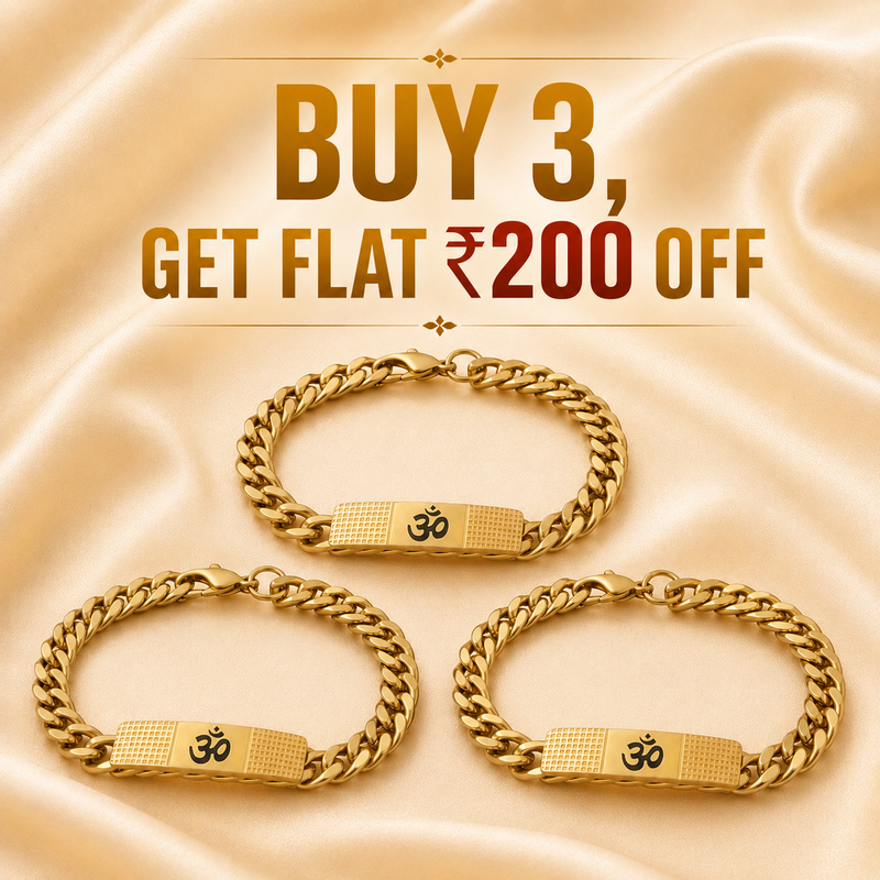 OM Chain Bracelet | 22K Gold Plated