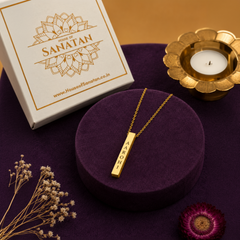 A Gift As Beautiful As Her - 22K Gold Plated Stainless Steel Personalised Necklace