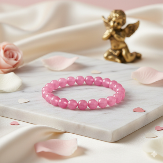 Authentic Rose Quartz Bracelet for Love, Peace & Emotional Balance ❤️