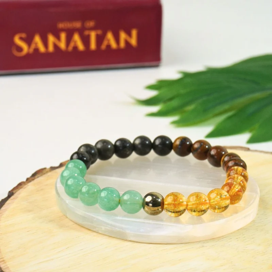 Money Magnet Fusion Band with Raw Selenite Plate