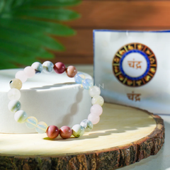 Chandra (Moon) Planet Multi Crystal Bracelet