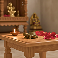 Pyrite Tortoise For Vastu Balance & Wealth Attraction
