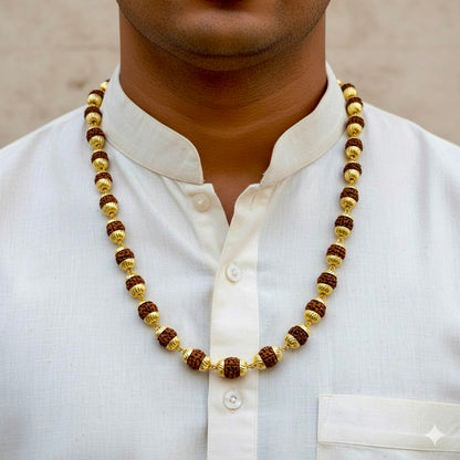 Premium 54 Beads Rudraksha Mala - 100% ORIGINAL 5 MUKHI RUDRAKSHA