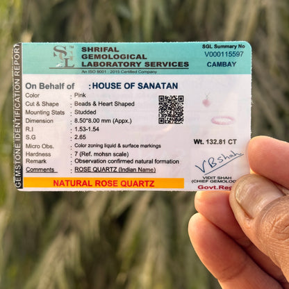 Soulmate Rose Quartz Combo 💗 | Necklace + Bracelet