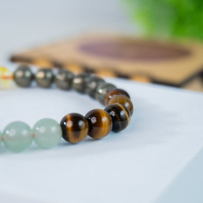 Money Magnet Fusion Band with Raw Selenite Plate