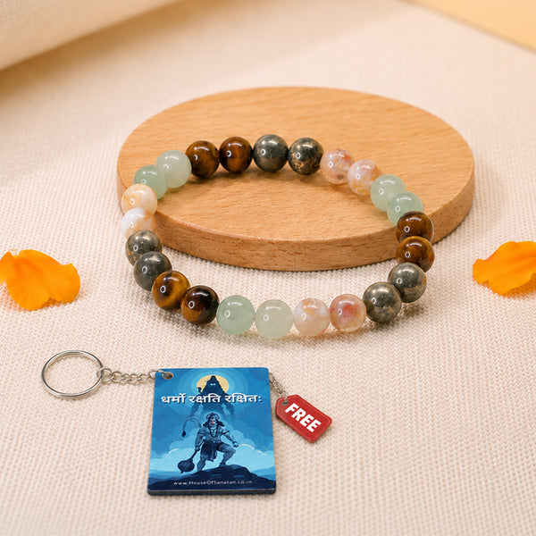 Money Magnet Bracelet - Free Hanuman Ji Key Chain